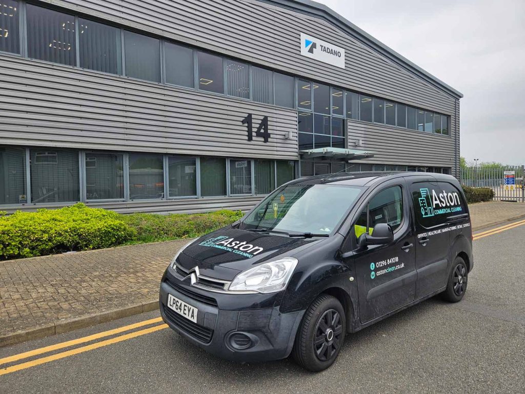 aston commercial cleaning van office building bicester