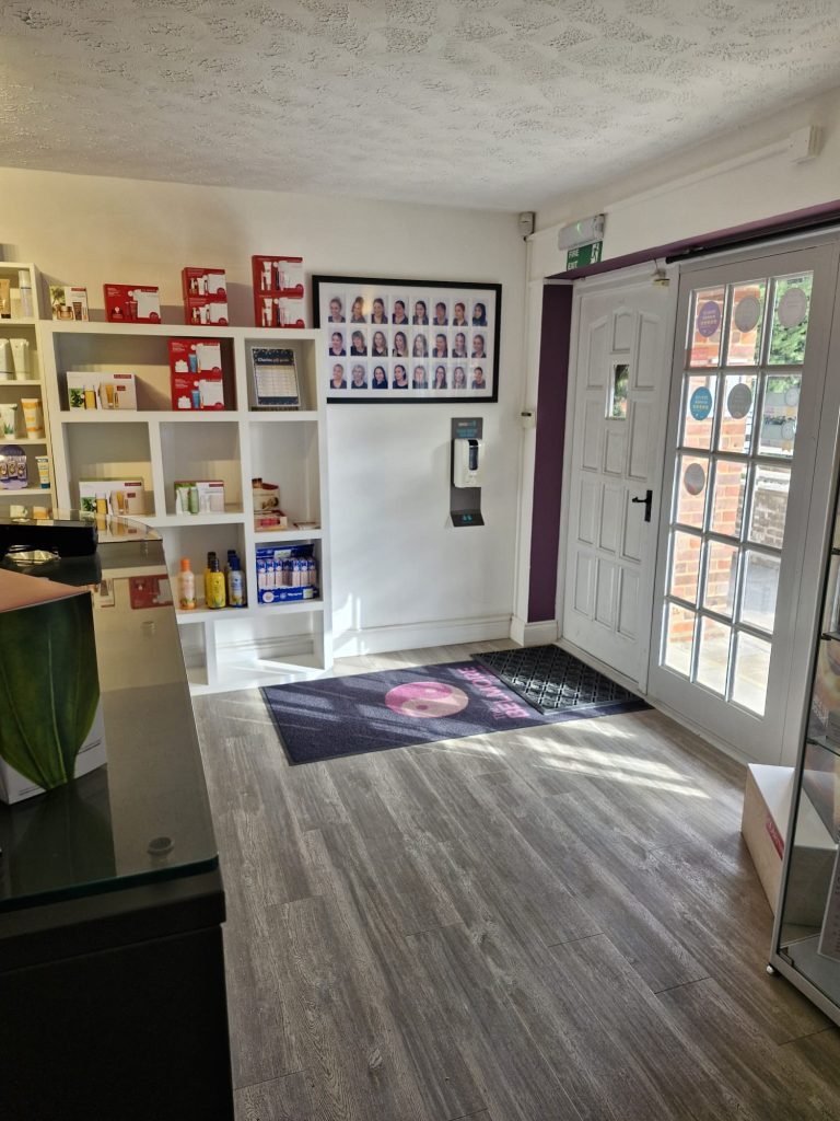 belmoure centre entrance retail display stoke mandeville